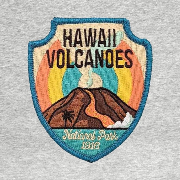 Hawaii Volcanoes National Park Patch by HaleiwaNorthShoreSign